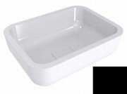 Раковина для ванної Miraggio Monaco 59,5х44,7 см литий мармур Miramarble чорний матовий 0000637