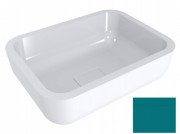 Раковина для ванної Miraggio Monaco 59,5х44,7 см литий мармур Miramarble водна синь 0001148