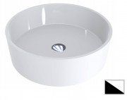 Раковина для ванної Miraggio Sofia Ø47,7 см мармур мармур Miramarble білий/чорний матовий 0001687