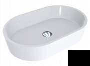 Раковина для ванной Miraggio Sorrento 55х35,1 см литой мрамор Miramarble черный 0000352