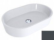 Раковина для ванної Miraggio Sorrento 55х35,1 см мармур мармур Miramarble графітовий сірий 0000785