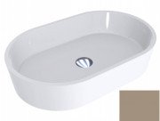 Раковина для ванной Miraggio Sorrento 55х35,1 см литой мрамор Miramarble серо-бежевый матовый 0000925