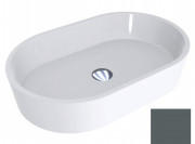 Раковина для ванної Miraggio Sorrento 55х35,1 см литий мармур Miramarble базальтово-сірий матовий 0000968