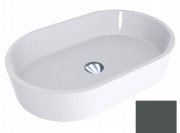 Раковина для ванної Miraggio Sorrento 55х35,1 см литий мармур Miramarble транспортний сірий b матовий 0001047