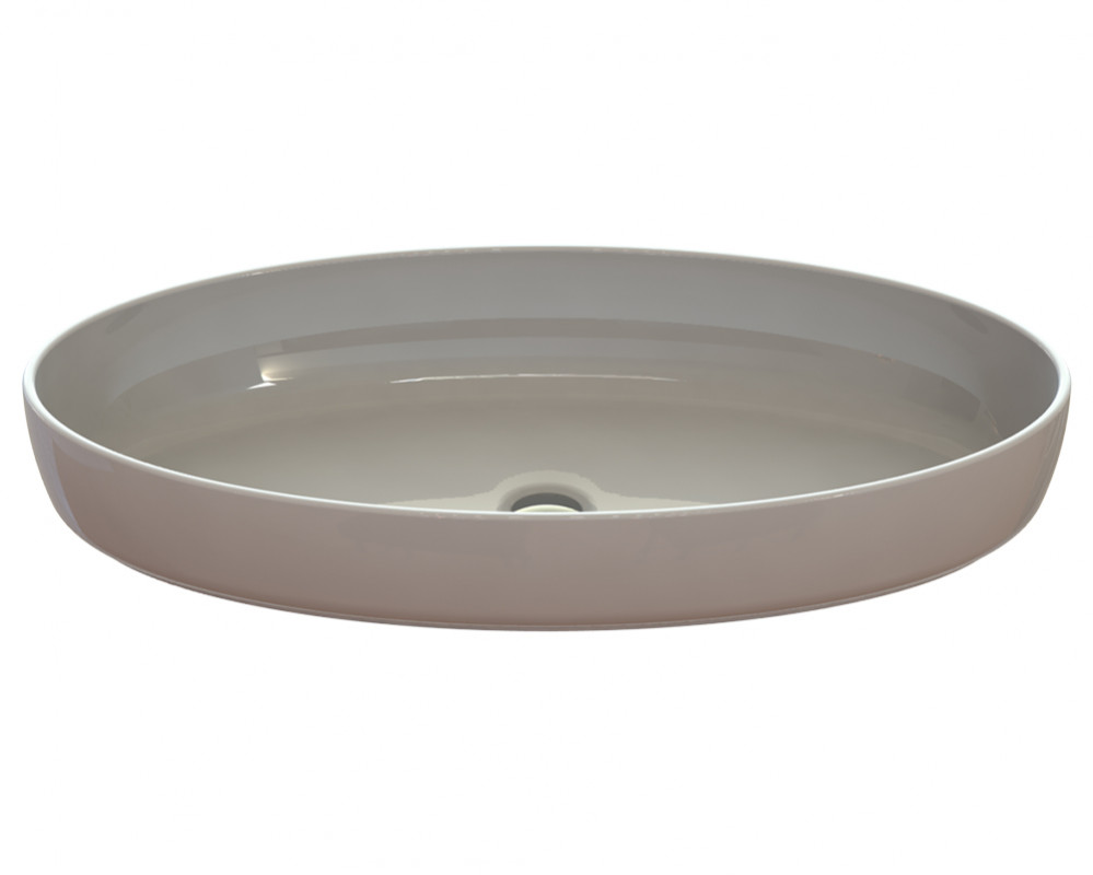 Раковина для ванної кімнати Snail Фараон 80х42 см ливарний мармур білий 169