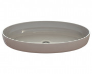 Раковина для ванної кімнати Snail Фараон 80х42 см ливарний мармур білий 169