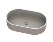 Раковина для ванної Snail Ліана 60х36 см ливарний мармур білий 172