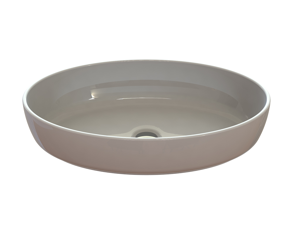 Раковина для ванної кімнати Snail Парадиз 60х40 см ливарний мармур білий 179