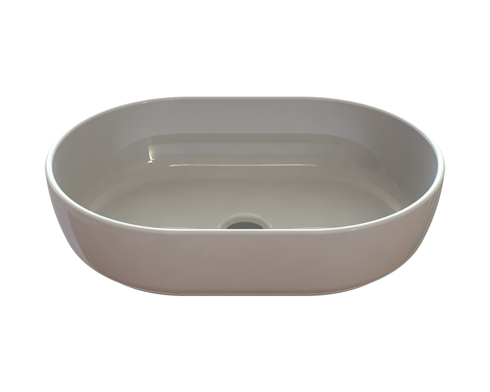 Раковина для ванної кімнати Snail Персія 54х38 см ливарний мармур білий 175