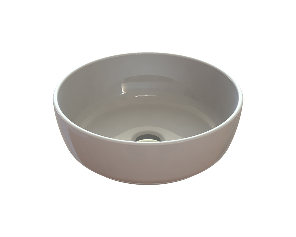 Раковина для ванной Snail Сакура Ø40 см литьевой мрамор белый 177