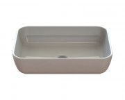 Раковина для ванної Snail Тифані 54х38 см ливарний мармур білий 176