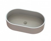 Раковина для ванної Snail Ліана 60х36 см ливарний мармур білий 172