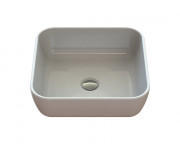 Раковина для ванной Snail Палермо 40х40 см литьевой мрамор белый 178