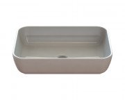 Раковина для ванної Snail Тифані 54х38 см ливарний мармур білий 176