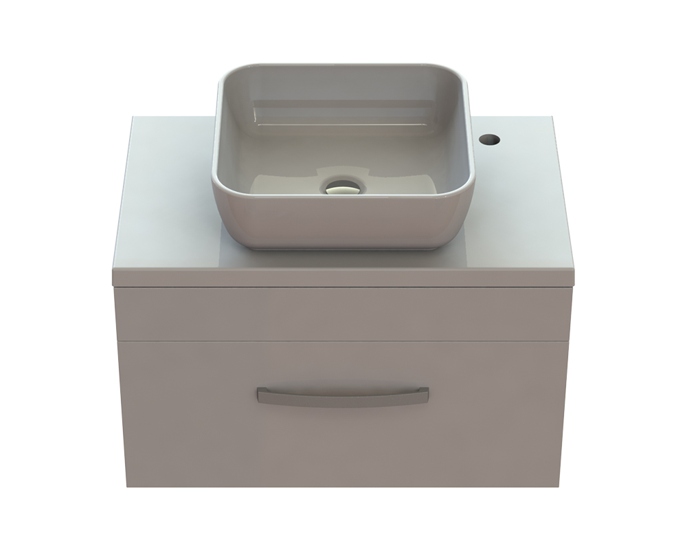 Тумба Snail Мадлен із раковиною Палермо 70х45 см фарбований МДФ/литьовий мармур білий 700KM178