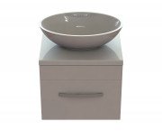 Тумба Snail Адель с раковиной Фиеста 50х45 см крашенный МДФ/литьевой мрамор белый 500KM174