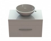 Тумба Snail Мадлен с раковиной Камелия 70х45 см крашенный МДФ/литьевой мрамор белый 700KM147