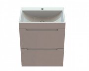 Тумба Snail Стелла с раковиной Гранд 60х41,5 см крашенный МДФ/литьевой мрамор белый 6002КМ148