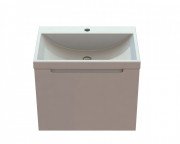 Тумба Snail Виола с раковиной Богема 60х41,5 см крашенный МДФ/литьевой мрамор белый 6001КМ156