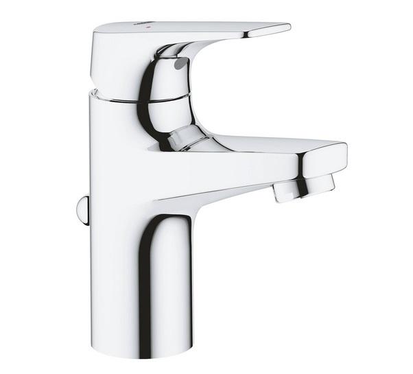 Змішувач для раковини Grohe BauFlow одноважільний із донним клапаном хром 23751000