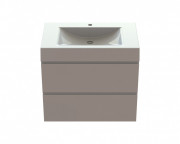 Тумба Snail Элегия с раковиной Атлант 80х48,5 см крашенный МДФ/литьевой мрамор белый 800КМ163/800