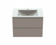 Тумба Snail Элегия с раковиной Орфей 80х48,5 см крашенный МДФ/литьевой мрамор белый 800КМ165/800