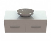 Тумба Snail Венера з раковиною Фієста 120х55 см фарбований МДФ/ливарний мармур білий 1200KM174