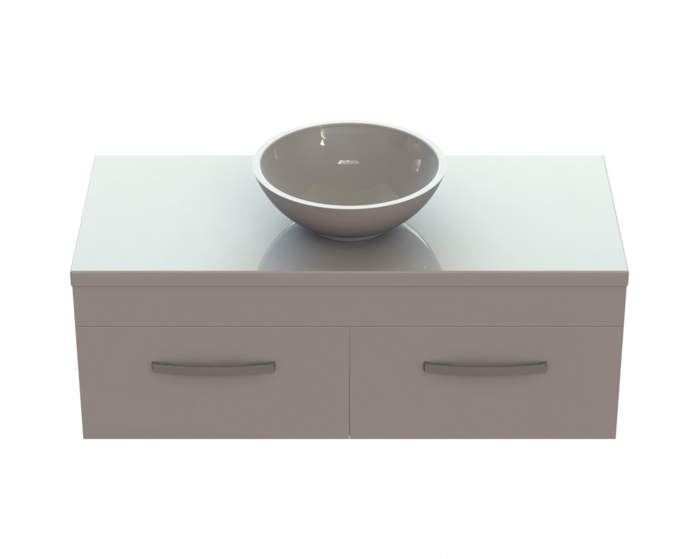 Тумба Snail Венера з раковиною Камелія 120х55 см фарбований МДФ/мармур ливарний білий 1200KM147