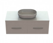 Тумба Snail Венера с раковиной Персия 120х55 см крашенный МДФ/литьевой мрамор белый 1200KM175