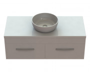 Тумба Snail Венера с раковиной Сакура 120х55 см крашенный МДФ/литьевой мрамор белый 1200KM177