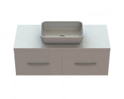 Тумба Snail Венера з раковиною Тифані 120х55 см фарбований МДФ/ливарний мармур білий 1200KM176