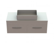 Тумба Snail Венера з раковиною Тоскана 120х55 см фарбований МДФ/ливарний мармур білий 1200KM171