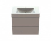 Тумба Snail Элегия с раковиной Атлант 80х48,5 см крашенный МДФ/литьевой мрамор белый 800КМ163/800