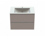 Тумба Snail Элегия с раковиной Орфей 80х48,5 см крашенный МДФ/литьевой мрамор белый 800КМ165/800