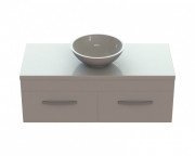 Тумба Snail Венера с раковиной Камелия 120х55 см крашенный МДФ/литьевой мрамор белый 1200KM147