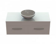 Тумба Snail Венера с раковиной Камелия 120х55 см крашенный МДФ/литьевой мрамор белый 1200KM147