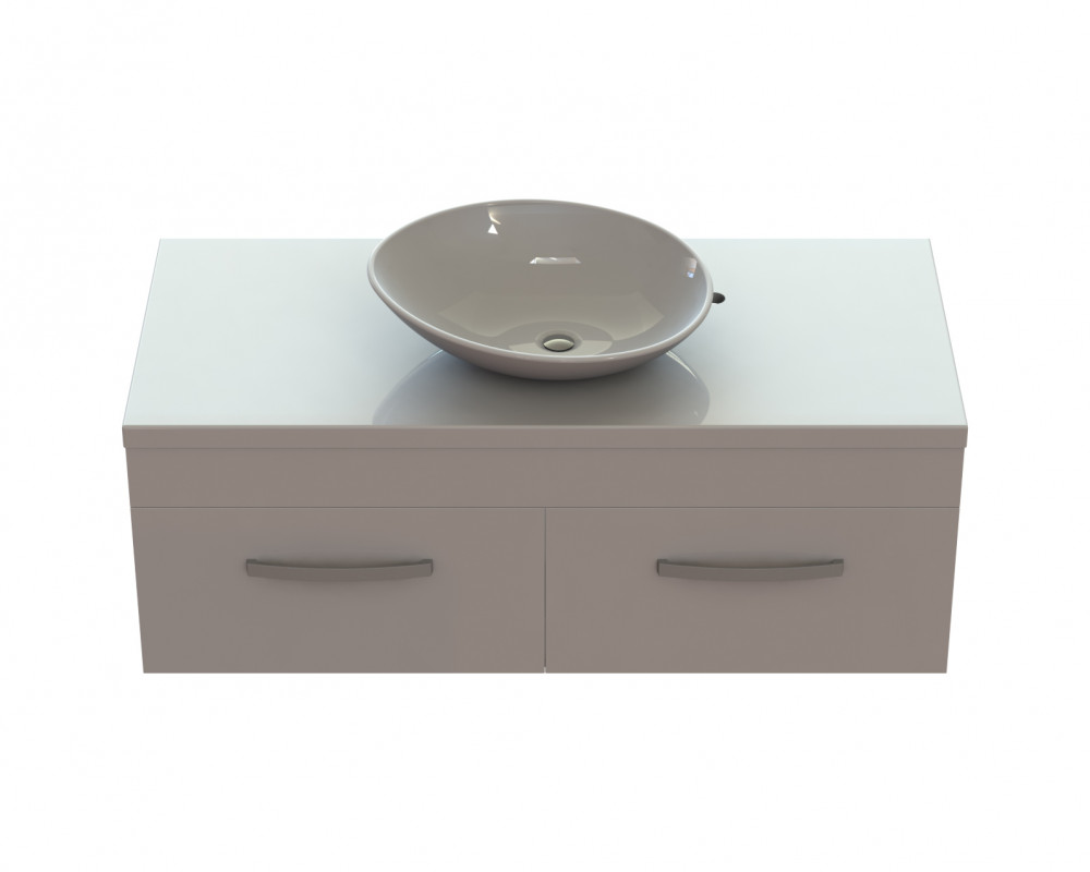 Тумба Snail Венера з раковиною Лотос 120х55 см фарбований МДФ/ливарний мармур білий 1200KM173