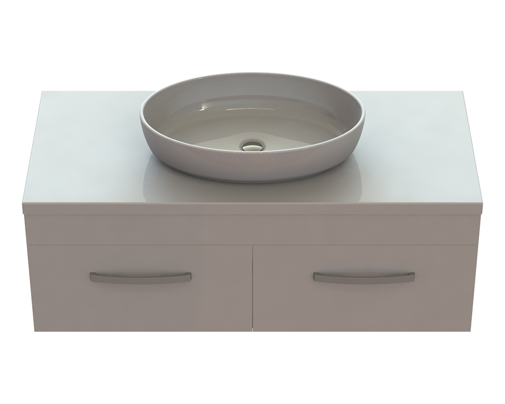 Тумба Snail Венера с раковиной Парадиз 120х55 см крашенный МДФ/литьевой мрамор белый 1200KM179