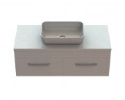 Тумба Snail Венера с раковиной Тифани 120х55 см крашенный МДФ/литьевой мрамор белый 1200KM176