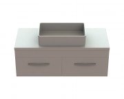 Тумба Snail Венера с раковиной Тоскана 120х55 см крашенный МДФ/литьевой мрамор белый 1200KM171