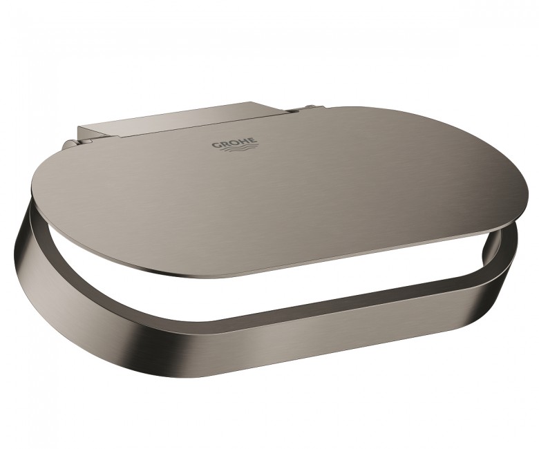 Тримач для туалетного паперу Grohe Selection із кришкою метал темний графіт матовий 41069AL0