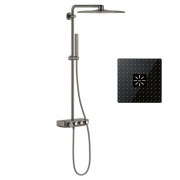 Душова система Grohe Euphoria SmartControl System 310 Cube Duo із термостатом темний графіт матовий 26508AL0