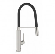 Смеситель для кухни Grohe Feel однорычажный с выдвижной лейкой суперсталь 31489DC0