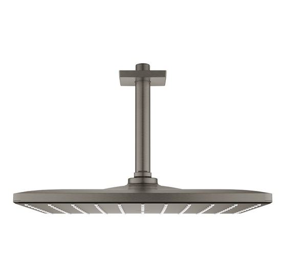 Верхній душ Grohe Rainshower 310 Mono Cube з стельовим тримачем темний матовий графіт 26566AL0