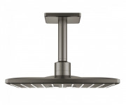 Верхній душ Grohe Rainshower SmartActive 310 Cube з стельовим тримачем темний матовий графіт 26481AL0