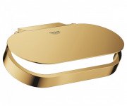 Держатель для туалетной бумаги Grohe Selection с крышкой металл холодный рассвет глянцевый 41069GL0