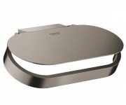 Держатель для туалетной бумаги Grohe Selection с крышкой металл темный графит матовый 41069AL0