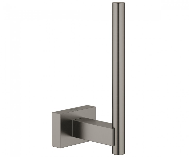 Тримач для запасного рулону туалетного паперу Grohe Essentials Cube метал чорний графіт матовий 40623AL1