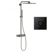 Душова система Grohe Euphoria SmartControl System 310 Cube Duo із термостатом темний графіт матовий 26508AL0