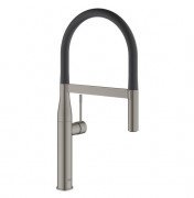 Смеситель для кухни Grohe Essentials с профессиональной лейкой темный графит матовый 30294AL0